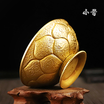 Seiko pure gilt copper carved three-dimensional lotus for Buddha seven water bowls and eight holy water cups Tibetan Buddhist utensils 8cm