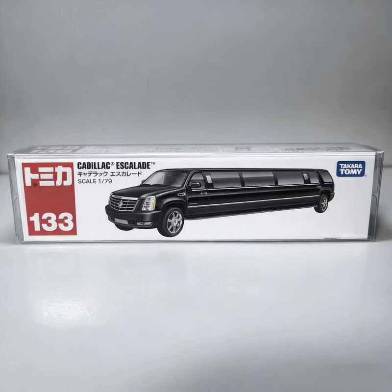 Tomy Tomica No. 133 Extended Cadillac Long Car Model Alloy Simulation Car Toy Collectible Display Piece