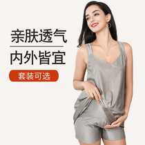 Double-layer sling suit radiation-proof maternity clothing womens bellyband wear for office workers invisible during pregnancy