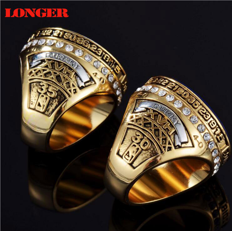2016-2017 Curry Durant NBA Championship Ring Golden State Warriors Bộ sưu tập Trang sức nhẫn kỷ niệm nhẫn cặp bạc