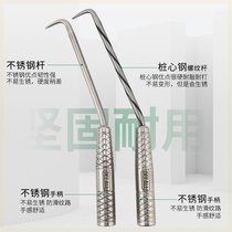 Special wire tying hook for steel bar workers threaded pile core steel steel bar hook twist steel tying hook stainless steel hook