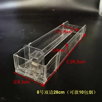 Двусторонние 28 см [10 толщиной модели] могут быть размещены 10 пакетов сигарет