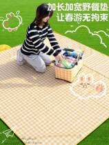 Folding picnic basket equipped with a complete set of picnic supplies Internet celebrity portable spring outing outdoor insulated basket storage basket