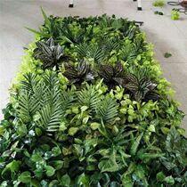 Fireproof decorative green plants outdoor flame-retardant turf artificial plastic simulated plant wall customized background lawn