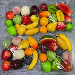 12 Piece a Pack of Artificial Fruits Suit Fake Apple Strawberry Watermelon Banana Model Foam Fake Fruit Model