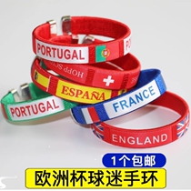 2024 European Cup Flag Woven Bracelet Fans Small Gift Sports Wristband Souvenir Germany