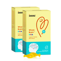 inne whole brain DHA children and students 3 years old and above to supplement brain and improve concentration capsules algae oil non-fish oil 40 capsules*2