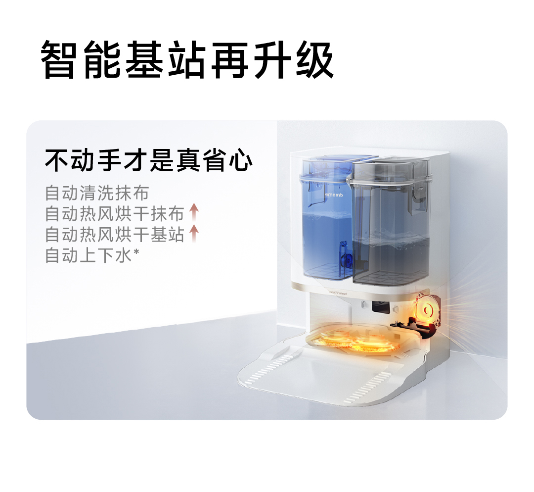 追觅家用扫地机器人智能自动扫吸拖地吸尘三合一洗拖地机 W10SPRO