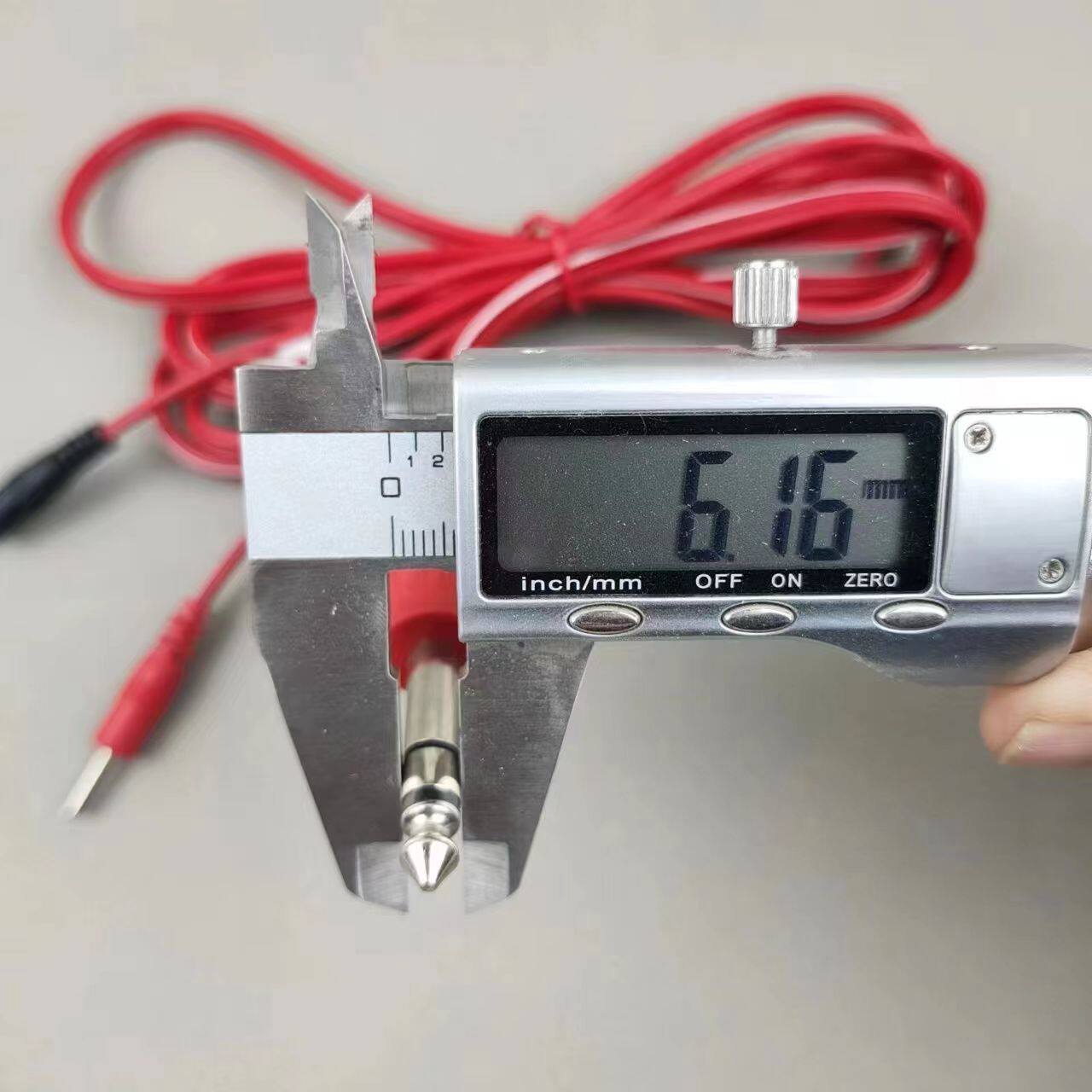 仟惠中频治疗仪导线理疗仪电极片连接线6.35插头一拖二电极线