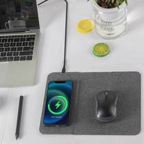 Wireless mouse cable holder multifunctional holder style mouse pad mobile phone creative gift wireless charger
