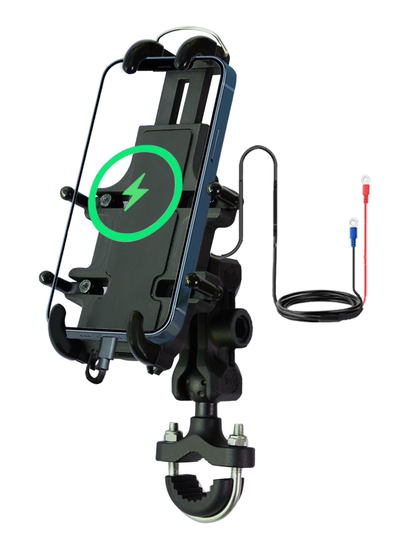 Elektrofahrzeug-Handyhalterung, Motorrad-Handyhalterung, Anti-Schock, Anti-Shake, wiederaufladbar, zum Mitnehmen, Reiten, Navigationsständer