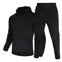 Mens Tracksuit Hooded Pullover Sweatpants Sports Suit