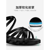 Xiangmizi Latin dance shoes for children and girls beginners girls practice shoes soft-soled childrens mid-heeled dance shoes