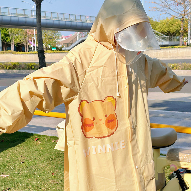 奶油小熊可携式电动车帽簷学生徒步可爱女生单人全身高颜值人车