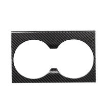 Suitable for Tesla Model 3 new version real carbon fiber center control panel water cup holder water cup slot decorative frame