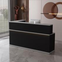 High-end bar cashier with corner reception desk shop small counter simple modern commercial front desk hotel reception