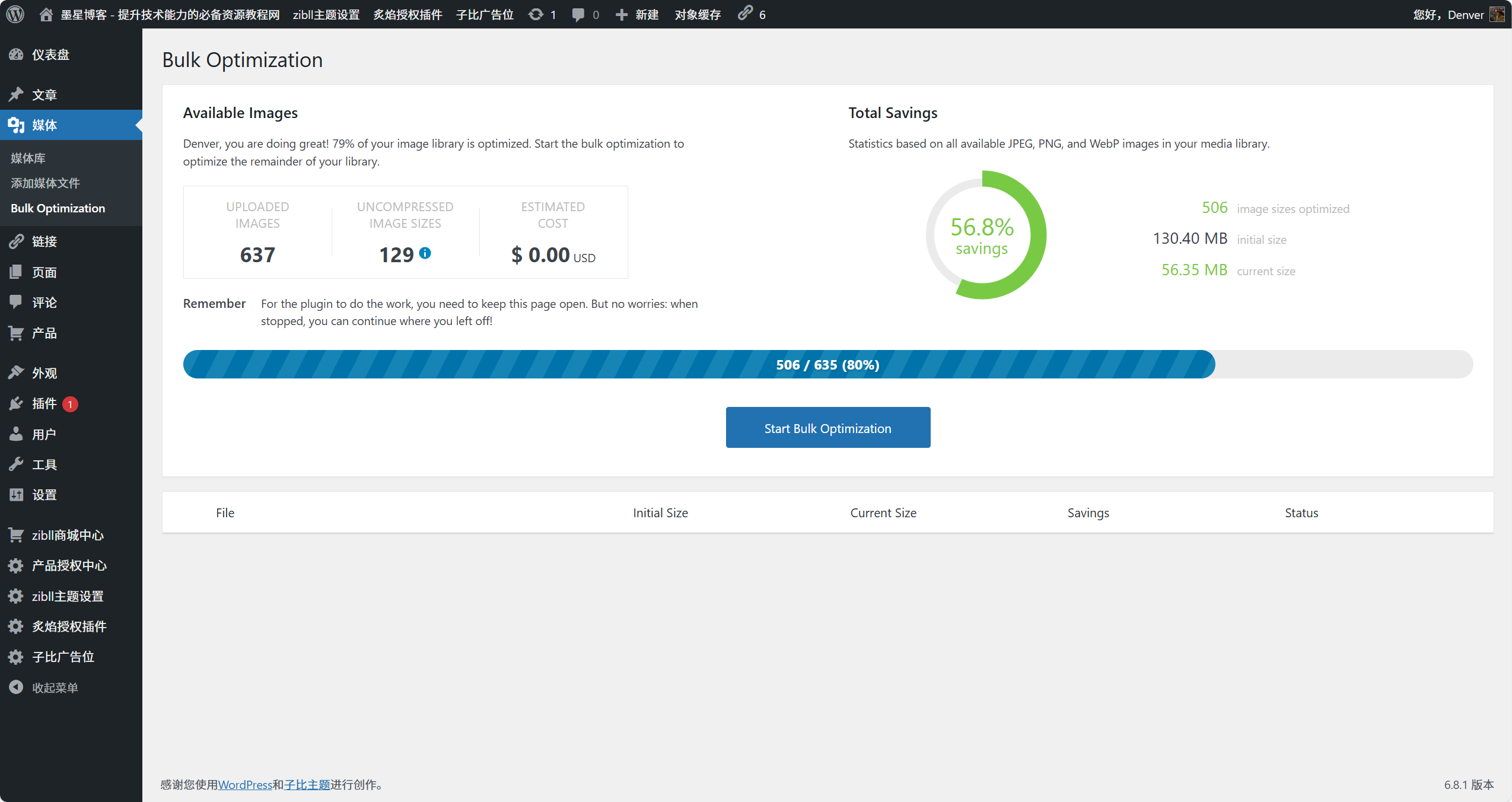 图片[2]-WordPress实用插件推荐 – TinyPNG插件-墨星博客 - 提升技术能力的必备资源教程网