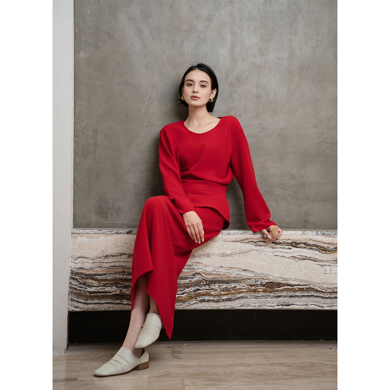 Dali【Windsor】Spring Casual Suit for Women 2026 New Fashion Stylish Age-Reducing Slimming and Body-Covering Two-Piece Set