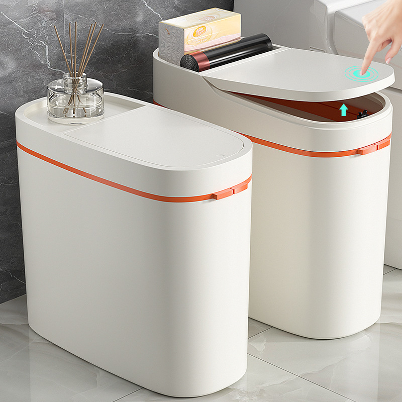 German Imported Trash Can for Home Use, Large Capacity for Bathroom, Kitchen, Bedroom, Living Room, Narrow Gap, with Lid, Waste Paper Bin German Imported Trash Can for Home Use, Large Capacity for Bathroom, Kitchen, Bedroom, Living Room, Narrow Gap, with Lid, Waste Paper Bin