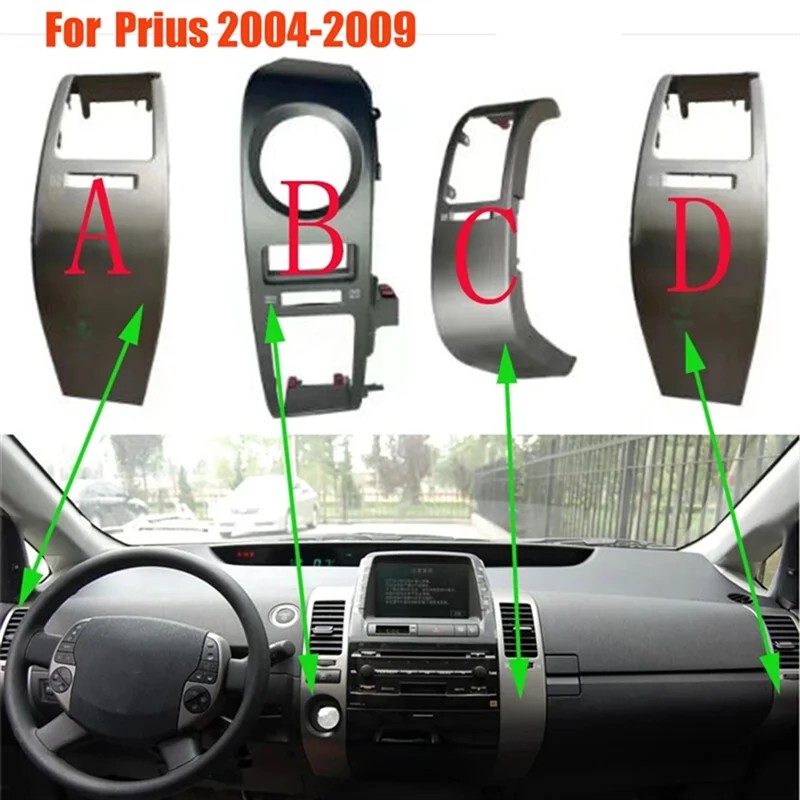 Suitable for Toyota Prius 2004-2009 Left-Hand Drive Car Air Outlet Frame Dashboard Air Conditioning Vent Cover Suitable for Toyota Prius 2004-2009 Left-Hand Drive Car Air Outlet Frame Dashboard Air Conditioning Vent Cover