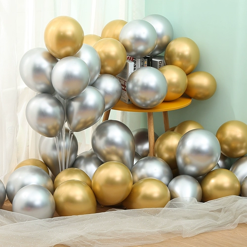 Большой металлический латексный воздушный шар, увеличенная толщина, популярно в интернете