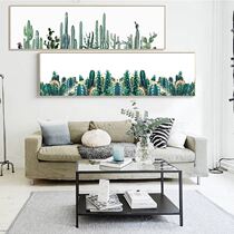 Modern simple small fresh green plants ings decorative painting Nordic bedroom bedside hanging painting hotel apartment apartment mural