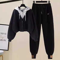 Черные осенние тонкие штаны