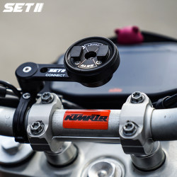 Setii Motorcycle Phone Mount for Riding, Universal for Sports Bikes, Street Bikes, Retro Bikes, Navigation, Quick Release, Shockproof Sp Mount