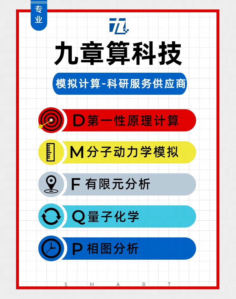 通用 模拟计算 代算 科研外包 DFT计算 MD模拟 FEA 量子化学 相图