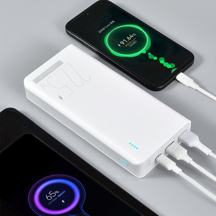 New 3C Certified Roman Power Bank 30000 Mah 22.5W Super Fast Charging Large Capacity Mobile Power Bank