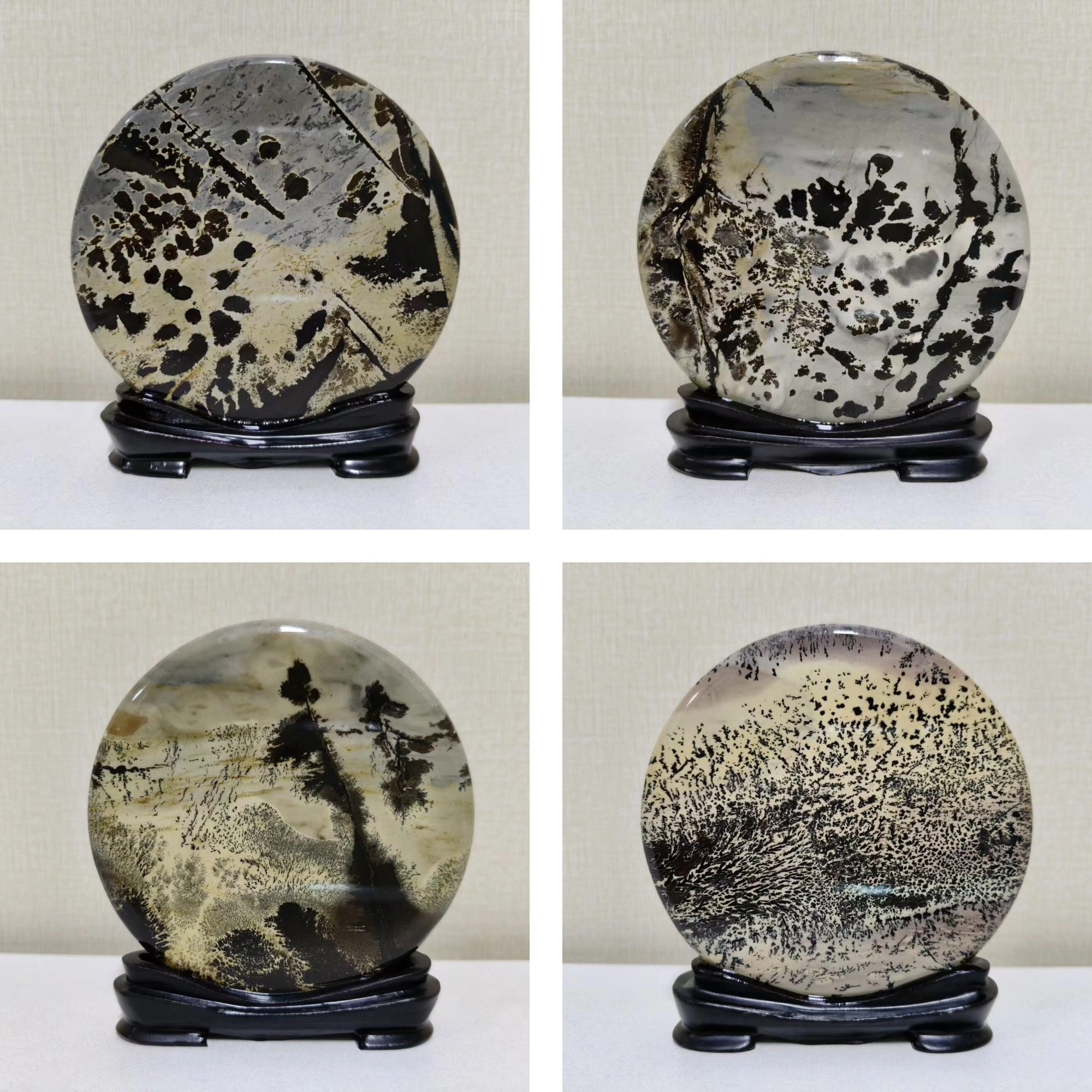 300款可選】天然國畫石/畫面石擺件/裝飾品/草花石/奇石/觀光石-淘寶
