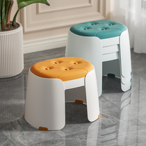 Plastic thickened child seat household stackable storage bench bathroom non-slip footstool baby bath stool