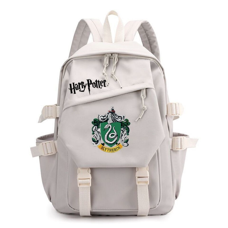Harry Peripheral Schoolbags Potter Students Junior High School Men's and Women's Backpacks Casual Travel Computer Bags Slytherin
