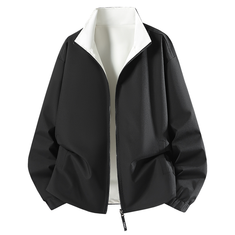 Double-Sided Trendy Stand-Collar Jacket for Men, Reversible Baseball Jacket, New Versatile Casual Student Sports Coat for Men Double-Sided Trendy Stand-Collar Jacket for Men, Reversible Baseball Jacket, New Versatile Casual Student Sports Coat for Men