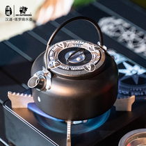 Handao blackened kettle outdoor camping camping portable tea kettle outdoor kettle picnic boiling water coffee kettle