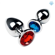 3 Size Metal Anal Sex Toys Butt Plug Stainless Steel Crystal