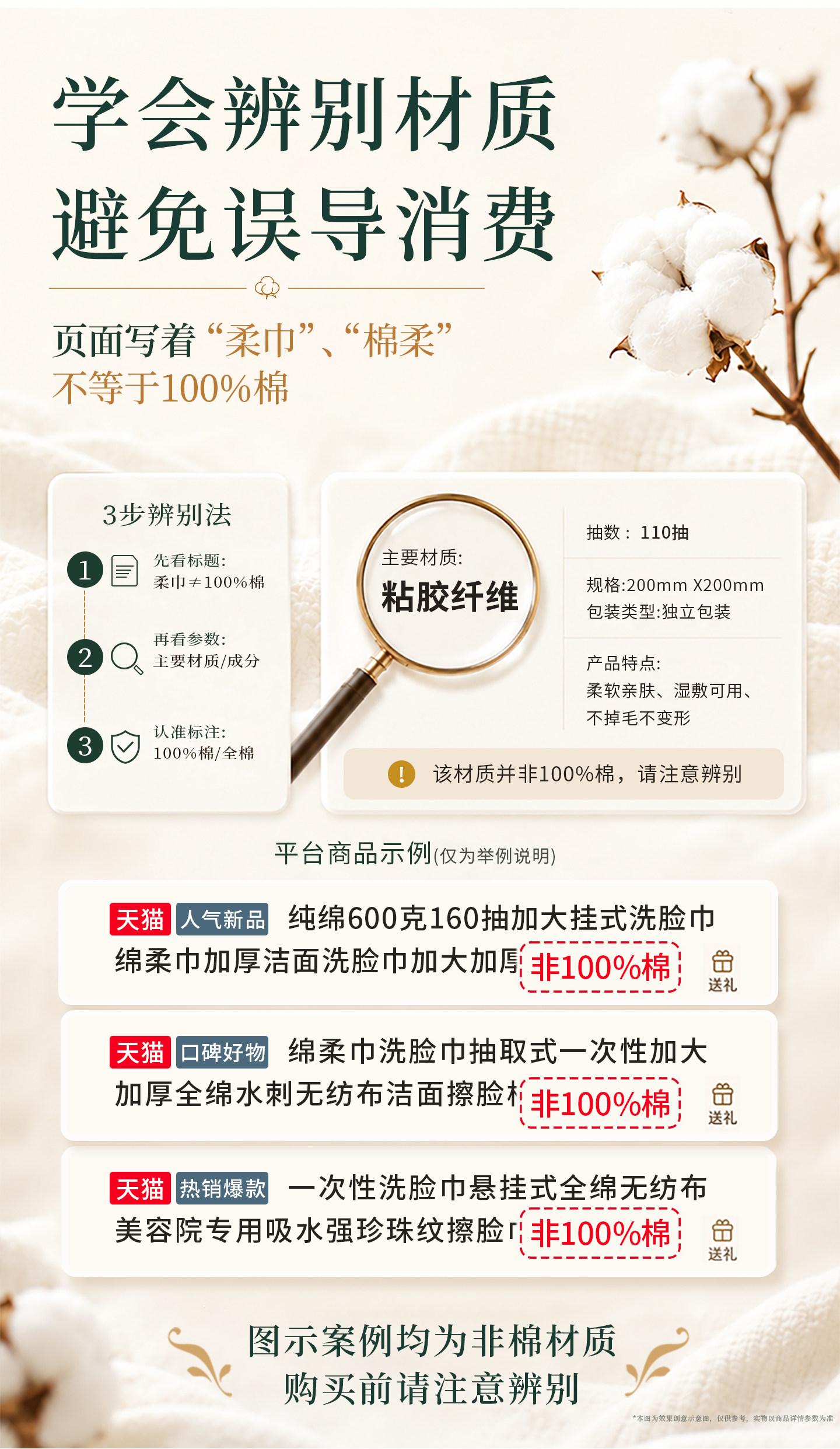 安享好物 安享A级洗脸巾-每朵全棉洗脸巾 国标