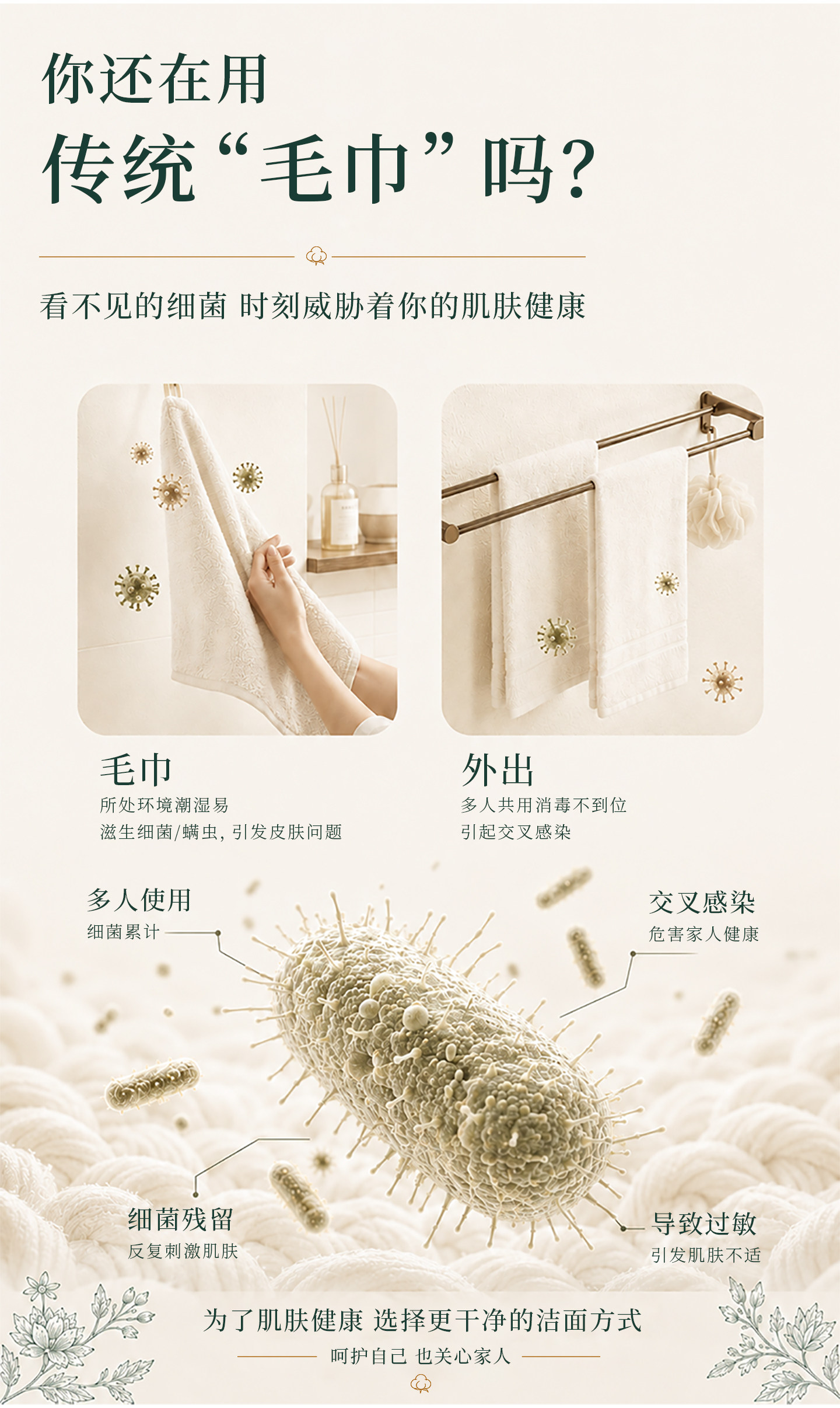 安享好物 安享A级洗脸巾-每朵全棉洗脸巾 国标
