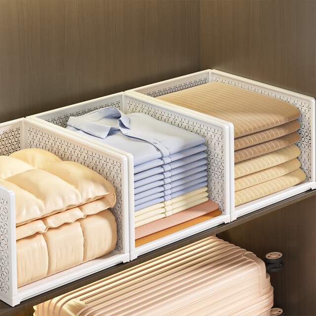 Japan imported MUJIE wardrobe layered partition storage artifact drawer-type clothing sorting rack storage box