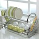 German Imported Kitchen Storage Rack, Floor-Standing Multi-Layer Storage and Draining Dish Rack, Double-Layer Bowl and Tableware Storage Organizer
