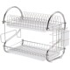 German Imported Kitchen Storage Rack, Floor-Standing Multi-Layer Storage and Draining Dish Rack, Double-Layer Bowl and Tableware Storage Organizer