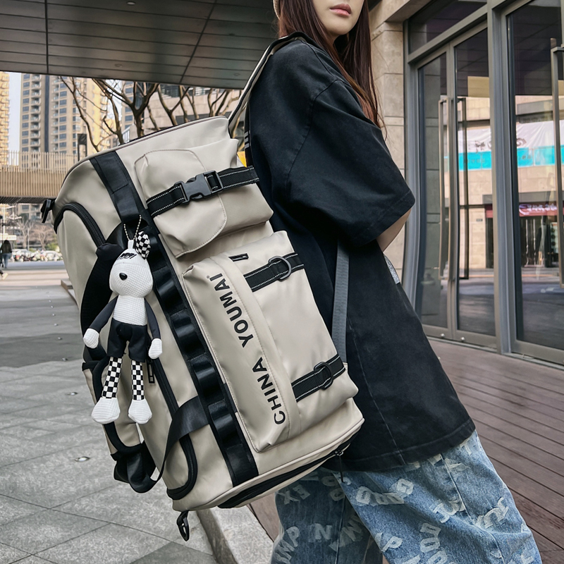 Travel Double Shoulder Mountaineering Bag Men And Women Sports Travel Bag Trend School Bag Big Capacity Travel Bag Fitness Bag-Taobao