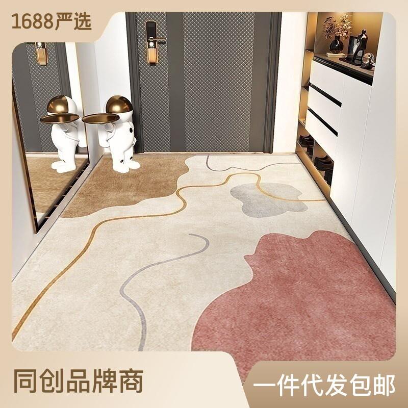 2023 new entry door mat resistant to dirty light lavish minimalist with modern entrance door Home cushion Tailoring Carpet Doormat-Taobao