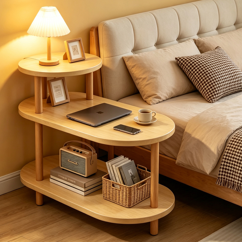 Bedside Table for Home Use in the Bedroom, Small and Simple, Modern Multi-Layer Storage Rack, Simple and Creative Bedside Cabinet, Small Side Table Bedside Table for Home Use in the Bedroom, Small and Simple, Modern Multi-Layer Storage Rack, Simple and Creative Bedside Cabinet, Small Side Table