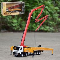 1 50 Cement Concrete Transport Pump Truck Model Engineering Truck Imitation Real Alloy Children Toy Car Boy Gift