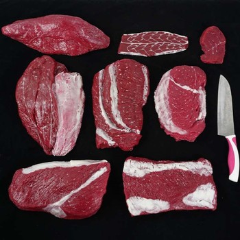 New Simulated Beef Parts Model, Fake Chilled Fresh Beef, Beef Hind Leg, Beef Brisket, Raw Steak Food Display, Western Restaurant
