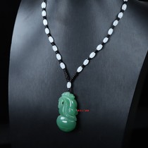 全新天然冰种东陵玉葫芦吊坠玉石东陵玉多子多福葫芦毛衣链挂件