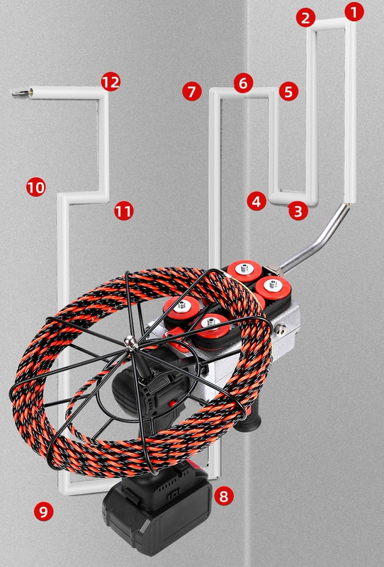 Pin Lithium ren máy ren hiện vật kéo dây thợ điện đặc biệt hoàn toàn tự động đa năng điện mới ren thiết bị dẫn