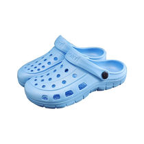 Labor Paucia Summer Flat Heel Cave Shoes Men And Women Non-slip Garden Shoes Baotou Shoes Beach Shoes Light Blue 38 yards