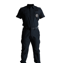 Solid outdoor quick-drying training uniforms wear-resistant security patrol sets special training duty instructor uniforms short-sleeved suits two-piece set
